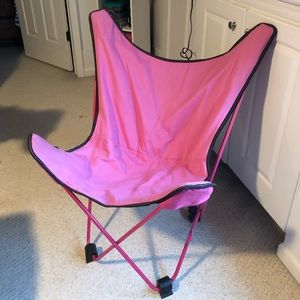 Pink butterfly chair